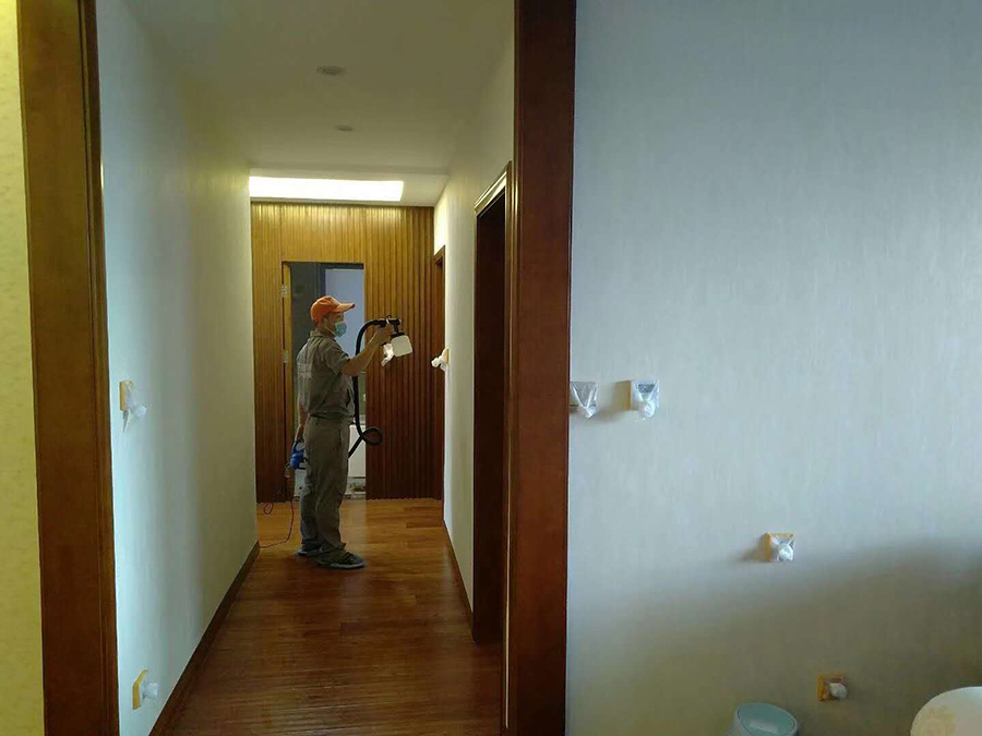 客廳過道墻面噴涂全方位施工 客廳過道墻面噴涂全方位施工